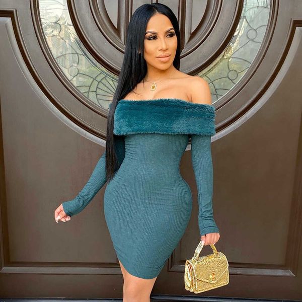 

ocstrade off shoulder bodycon bandage dress long sleeve rayon bodyconcelebrityclubeveningparty 210527, Black;gray