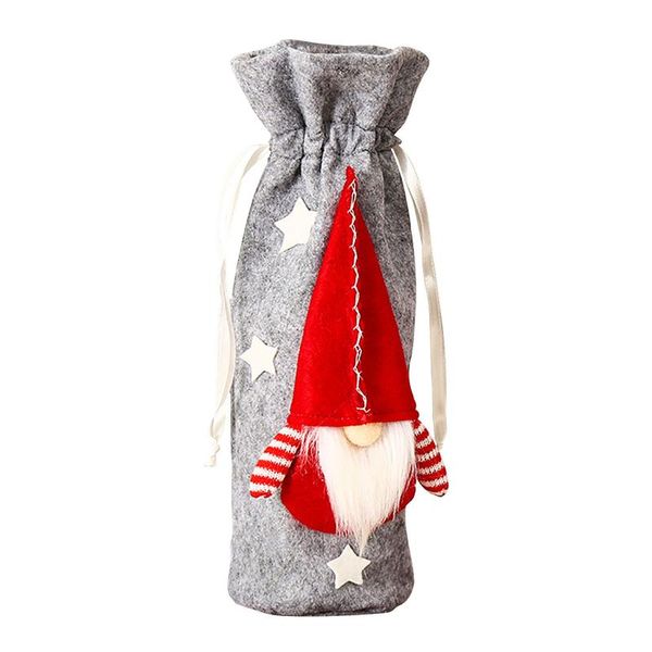 

christmas decorations wine bottle cover for home santa claus year gift well-liked