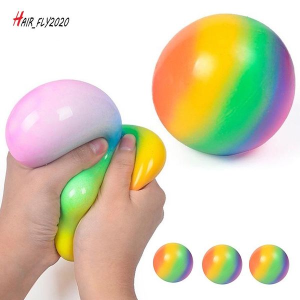 

colorful vent ball press decompression toy relieve anti stress balls hand squeeze fidget toy pack for child kids antistress us stock cm19