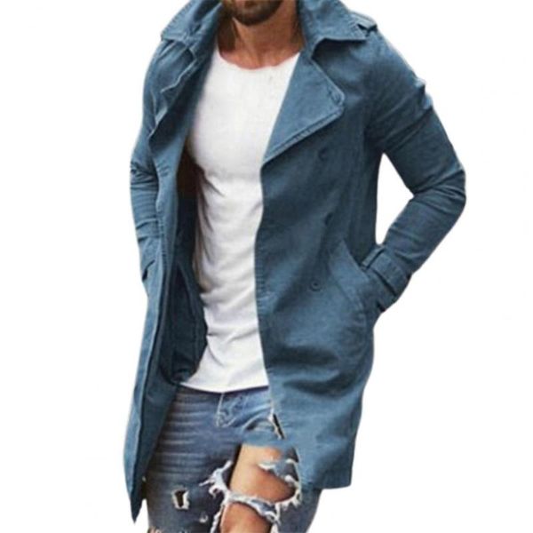 

men's jackets men autumn winter long coat epaulet turn-down collar solid color oversize trench high street style windbreaker 2021, Black;brown