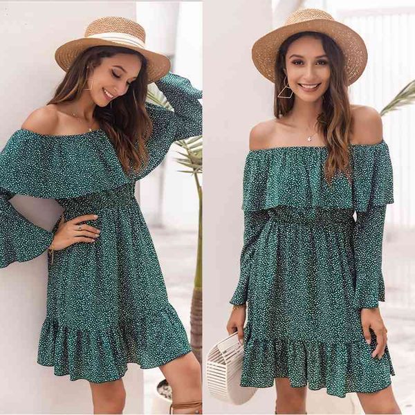 

women's wear one neck women's long sleeve dress autumn skirt children, Black;gray