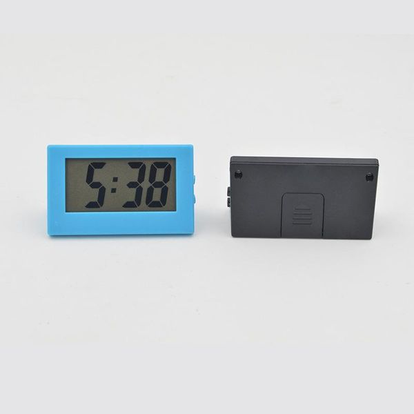 

desk & table clocks digital clock lcd screen self-adhesive bracket car plastic mini time