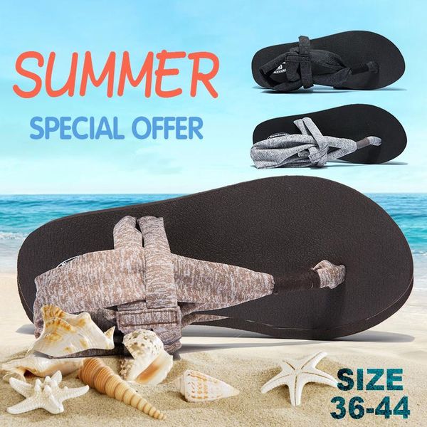 

women sandals design summer plus size 44 yoga training shoes female flip flops casual beach ladies, Black