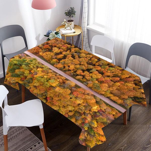 

table cloth custom forest tree 3d cover waterproof and oil proof for decorative dining tablecloth picnic blanket