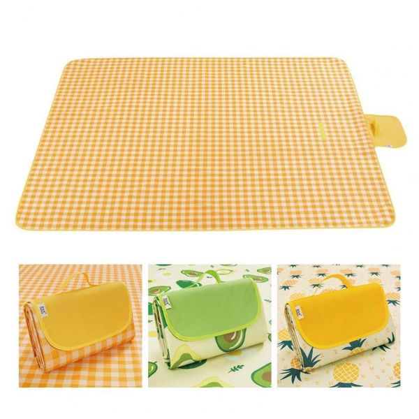 

outdoor pads sandproof picnic blankets folding oxford cloth space-saving mats for camping