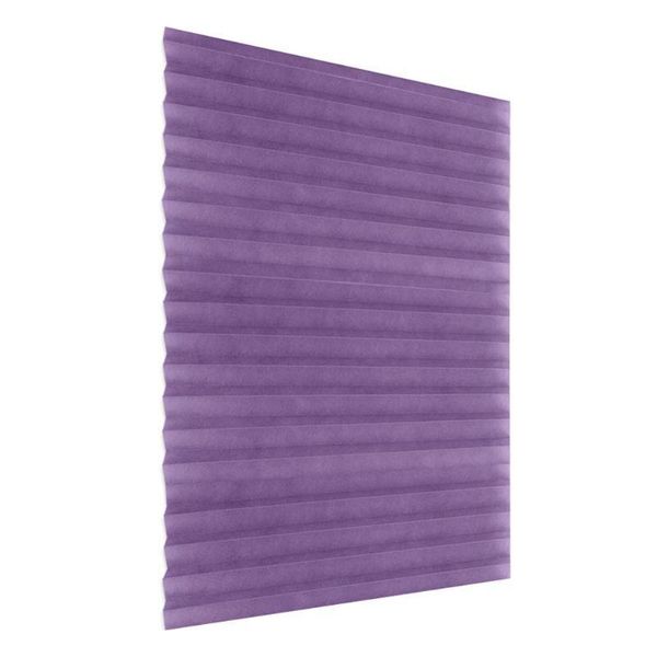 

blinds self-adhesive pleated kitchen half blackout window curtains purple