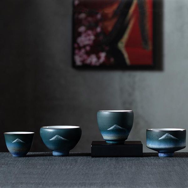 

cups & saucers luwu ceramic teacup handpainted mountain tea cup chinese