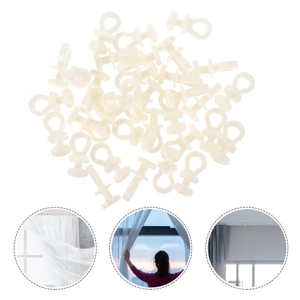 

other home decor 1 set 100pcs curtain pulley silent track rollers (beige)