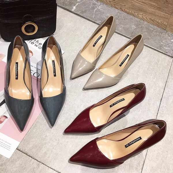 

dress shoes 2021 spring fashion women's belt with single solid color non-slip elegant banquet wedding high heels u22-91, Black