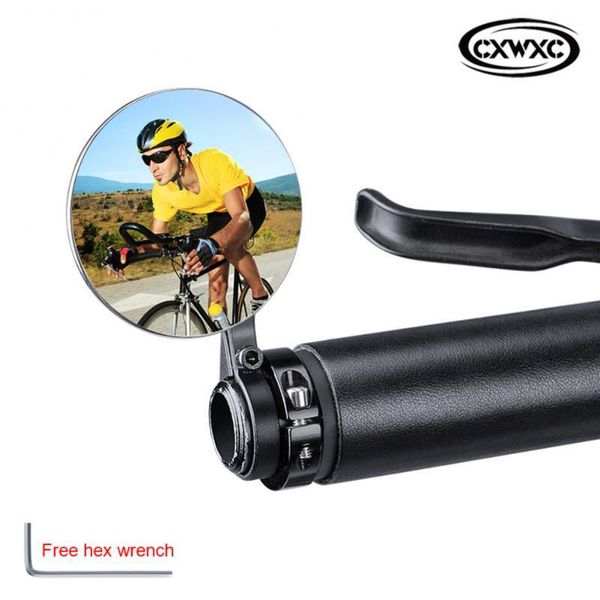 

bike groupsets cxwxc bicycle rearview mirror mtb rotatable rear view with light cycling handlebar mirrors accessories