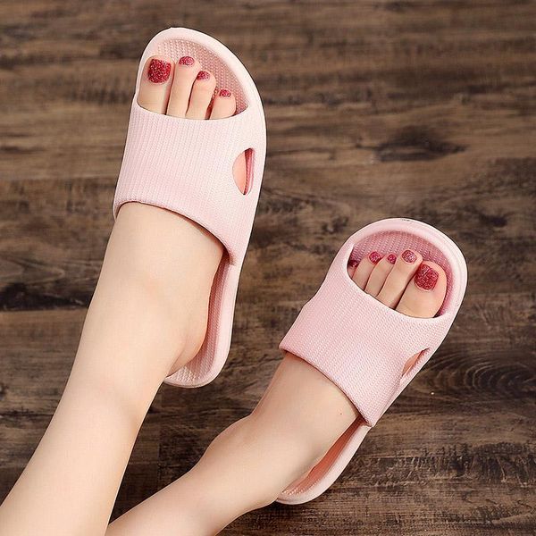 

anti-slip odor-slippers lightweight indoor soft sole household bath for women men sale-wt, Black