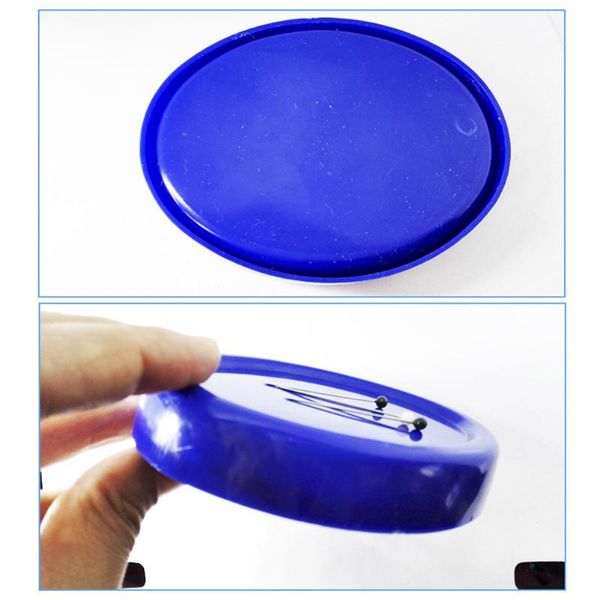 

sewing notions & tools portable craft needles powerful pick up magnetic dressmaking lightweight paperclips pin cushion holder oval shape, Black
