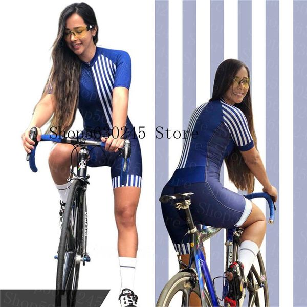 

racing sets women's short sleeve pro team triathlon suit cycling jersey skinsuit jumpsuit maillot trisuit ropa ciclismo set pink gel, Black;blue