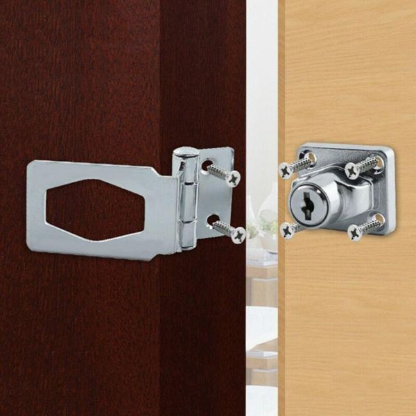

craft tools zinc alloy+iron locking hasp and staple cupboard garage lock cylinder shed