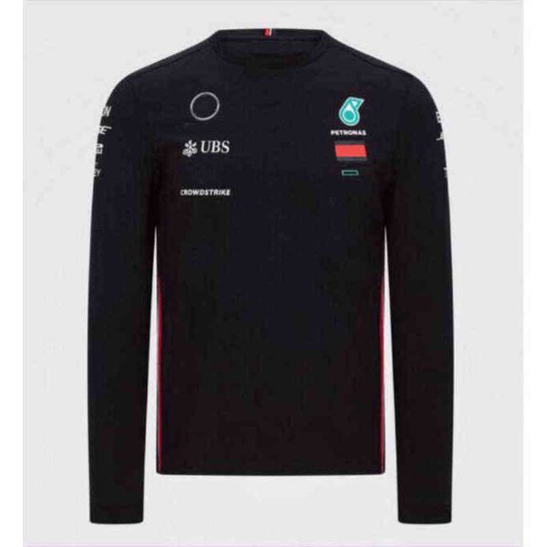 

petronas mens luxury mercedes t shirts brand sweatshirts f1 formula one racing women casual long sleeve t-shirts benz lewis hamilton team wo, White;black