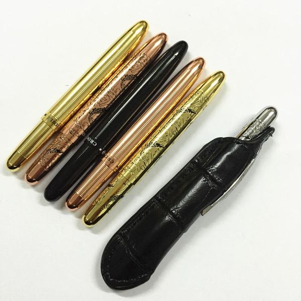 

gel pens mini crocodile 9cm ballpoint pen black + pouch neat convience office supplies luxury metal copper golden silver 6 colors