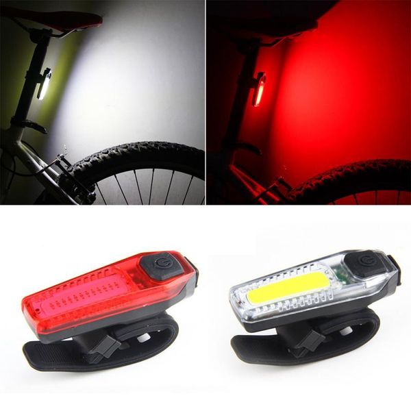 

bike light bicycle led waterproof taillight usb charging night ride safety warning lights