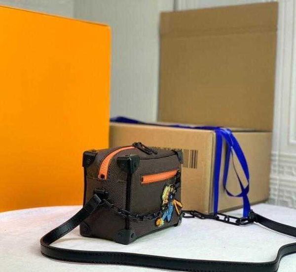 

bag luxurys designers bags handbags mallle mini soft trunk chain totes matte texture adjustable coating canvas monograms