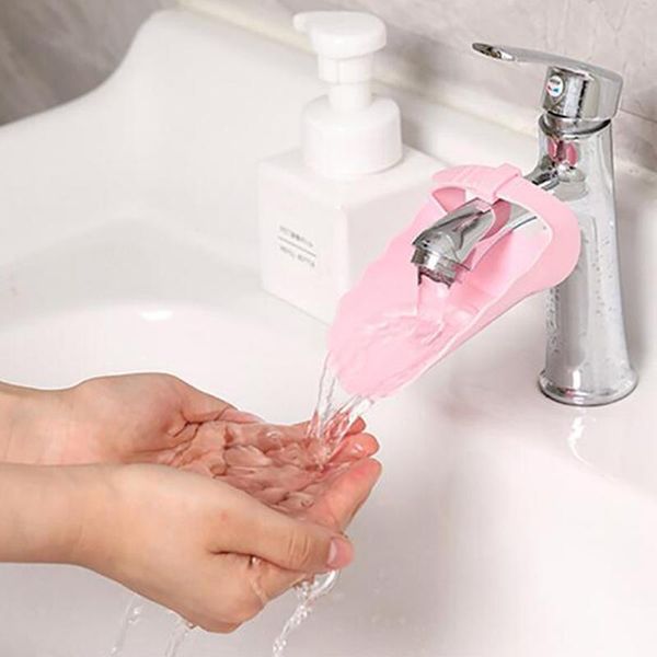 

household water-saving baby water chute extender faucet extension washing device primer children splash mouth bath accessory set