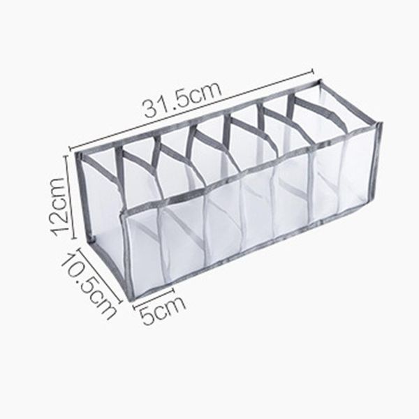 

storage bags 4& wardrobe bag foldable hanging organizer underware bra socks multi pockets mesh folding 7 compartments