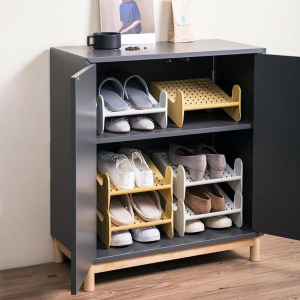 

clothing & wardrobe storage stackable shoe shelf nordic simple rack home plastic cabinet layered organizers racks