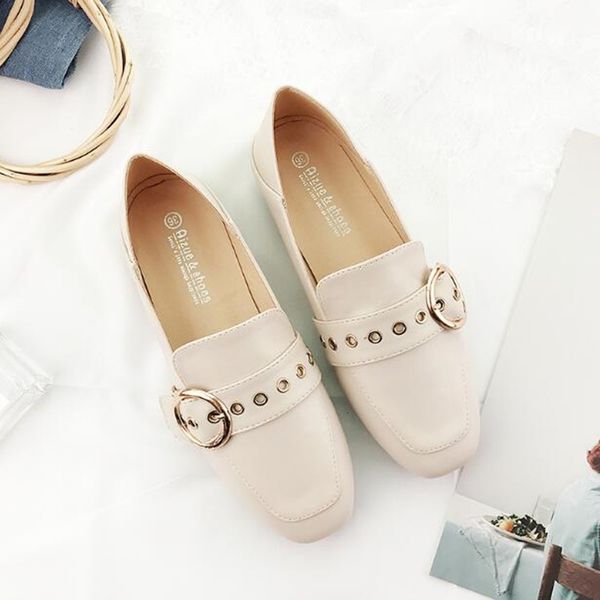 

dress shoes european and american british single shoes women's fashion simple thick heels thin shallow buckle casual 51ig, Black