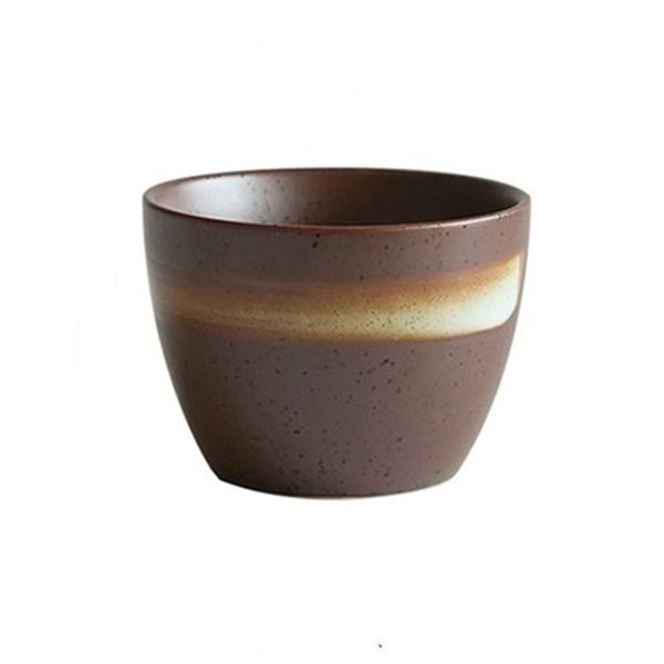 

retro tea cup 150ml vintage style handmade glaze high temperature firing ceramic water coffee porcelain bowl cups & saucers