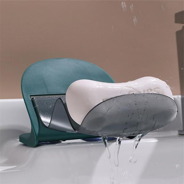 

soap dishes 1pc creative box perforated standing suction cup drain bathroom storage rack laundry drop
