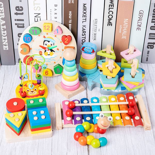 

preschool educational toys wooden toys montessori early learning baby birthday christmas new year gift toys for children gyh