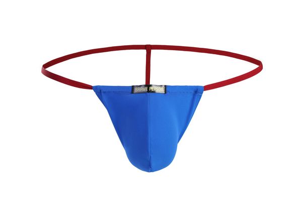 

men's underwear brave person b1121 men's thong, Black;white