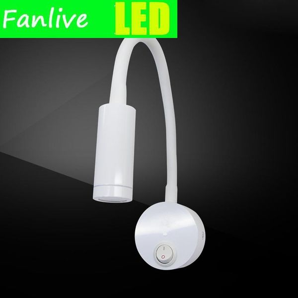 

wall lamps 10pcs/lot led aisle light 85-265v 1w surface mounted spot for porch bedroom background lighting white/black