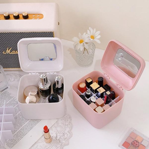 

storage boxes & bins 20 grids lipstick makeup organizer with lid holder for cosmetics jewelry girls nail polish display stand rack case