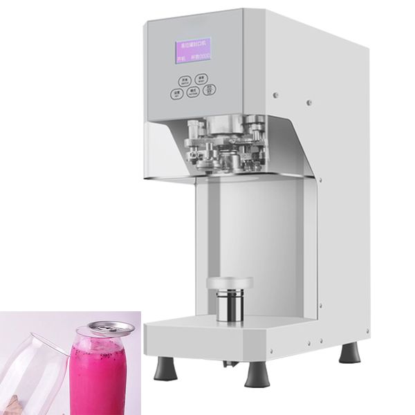 

commercial fully automatic can sealing machine sealing cup machine smart sealer for 55mm drink bottle 370w