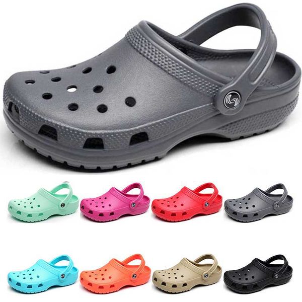 

372 hotsale fashion Sandals Slip On Casual Beach Waterproof Shoes men Classic Nursing Clogs Hospital Women Slippers Work Medical, 4 36-41