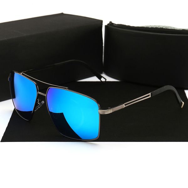 

designer sunglasses 2021 new men's square color film 8596 fashion sunglasses driver's personalized riding mirror, White;black