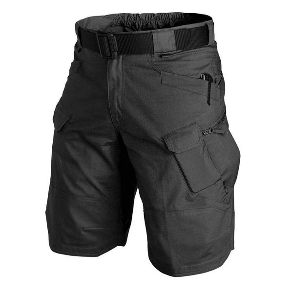 

men's shorts men classic tactical upgraded waterproof quick dry multi-pocket short pants outdoor fishing military cargo for, White;black