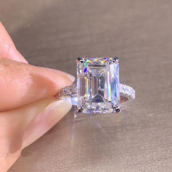 

wedding rings huitan simple geometric square crystal cz women engagement bands accessories jewelry wholesale, Slivery;golden