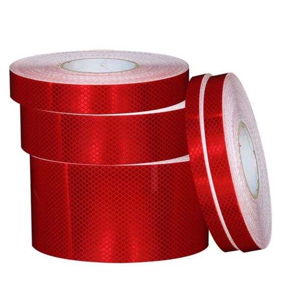 

super strong red roadway traffic signal safety warning conspicuity reflect adhesive tapes high intensity diamond grade pluminescent reflecti