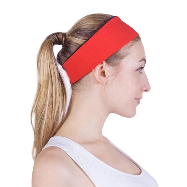 

sweat absorption wide variety of plain hair band elastic headband sports yoga towel color bands