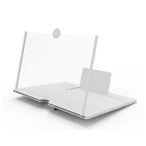 

10 12 inch folding phone holder screen magnifier radiation protection 3d hd video amplifier bracket