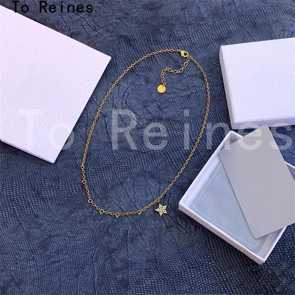 

pendant necklaces classic original ladies necklace star letter d european and american fashion trend women exquisite jewelry, Silver