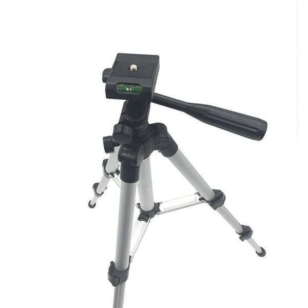 

tripods with phone holder clip professional foldable camera tripod stand screw 360 degree fluid head stabilizer aluminum