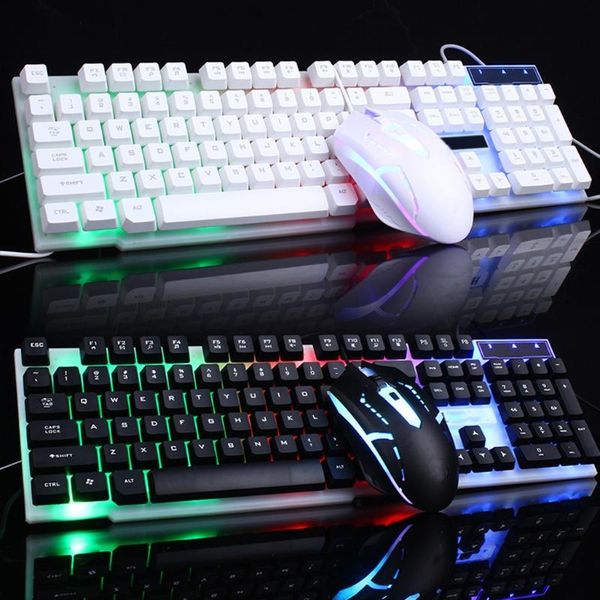 

keyboard mouse combos 69ha combo pc gamer led gaming and set wired 2.4g