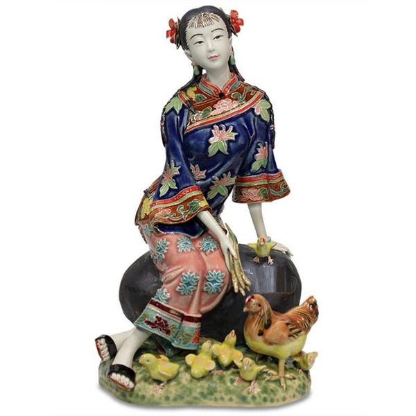 

decorative objects & figurines pastorale antique porcelain dolls sculptures ceramics ladies fine art female statue home decorations room dec