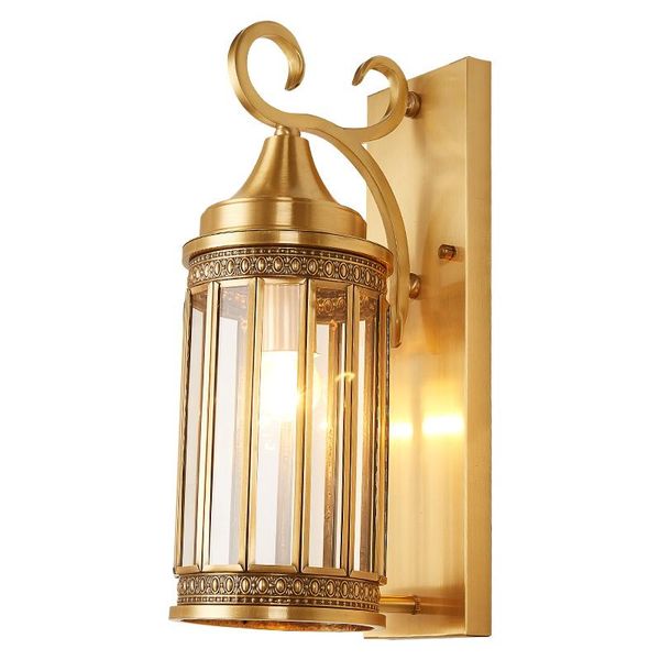 

american copper wall lamp bedroom bedside aisle study dining room livingroom balcony outdoor waterproof lamps