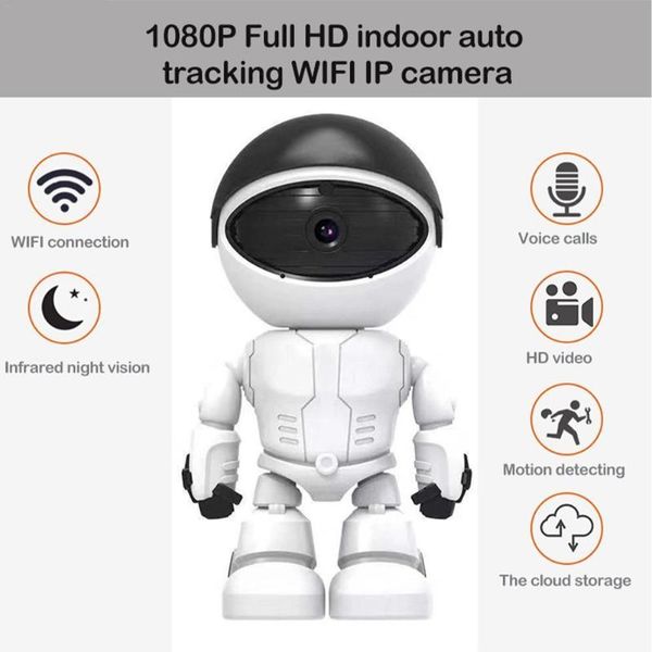 

cameras 1080p robot mini camera ip 360 Â° wifi wireless 2mp cctv smart home security video surveillance p2p baby monitor