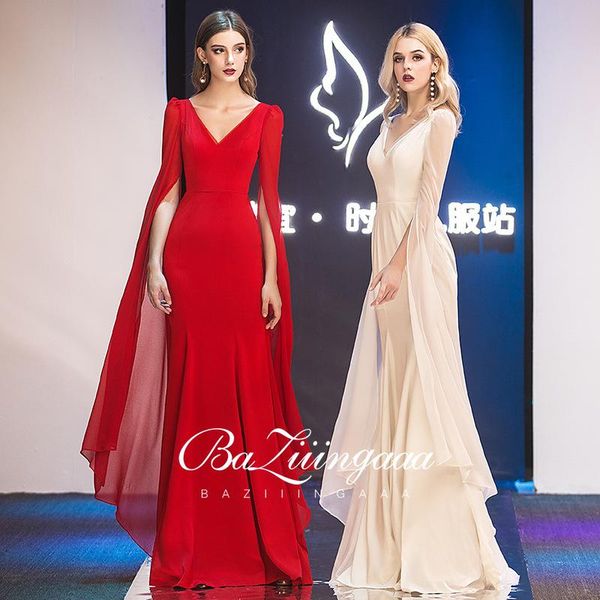 

party dresses elegant long bag hip evening dress soft and smooth elasticity fabric suitable for formal prom nights sexy, White;black