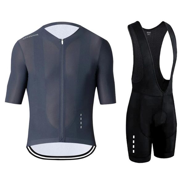 

la passion arrival cycling clothing set summer men ropa ciclismo mtb bike uniform non slip racing jersey suit sets, Black;blue