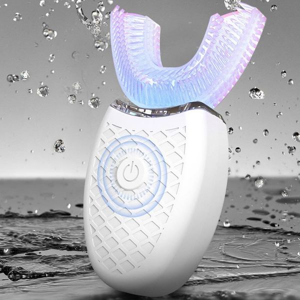 

smart electric toothbrush sonic 360degrees intelligent automatic u type tooth brush usb charging ipx7 waterproof whitening