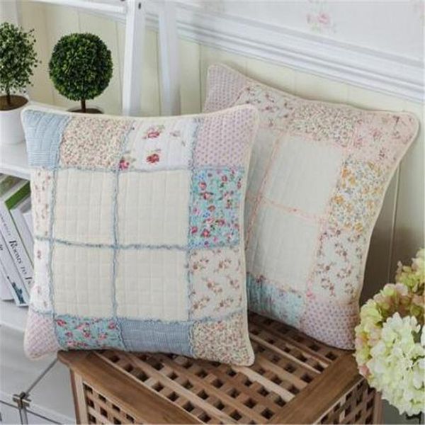 

pillow case floral throw cover patchwork home products cottage household
